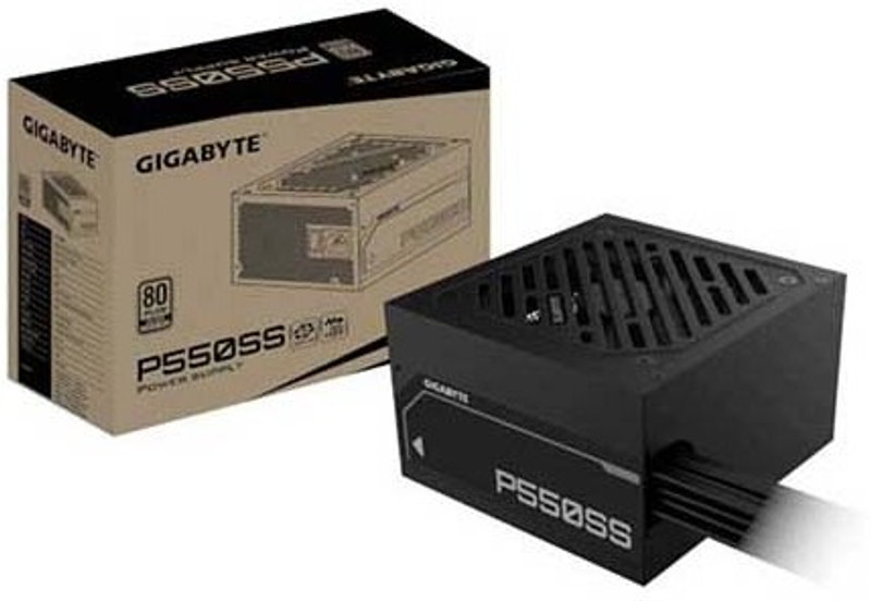 GIGABYTE GP-P550SS 80 Plus Silver 550 Watts Gaming PSU with 6 SATA Cables(Black)