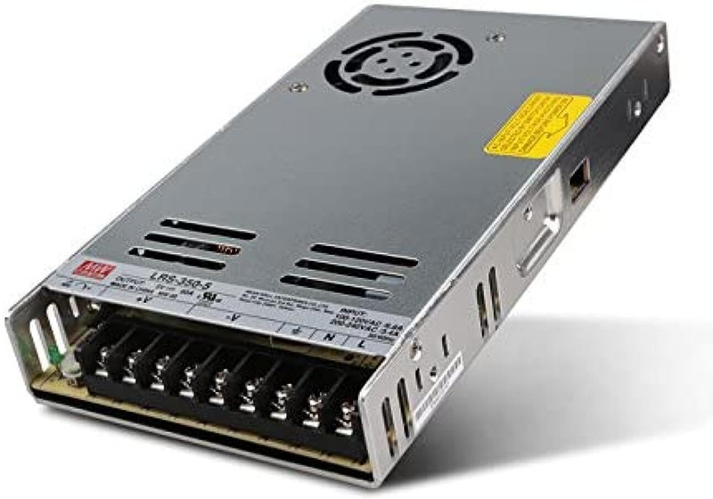 TECHNEXA Mean Well LRS-350-5 300W 60A 5V Output Meanwell Switch Mode Power Supply 300 Watts Computer PSU with 0 SATA Cables(Silver)