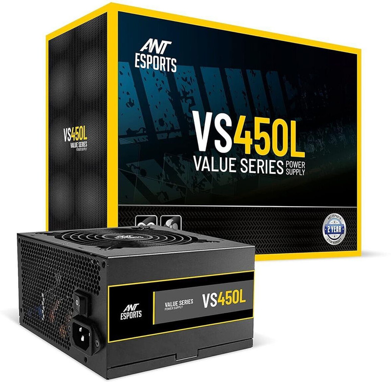 Ant Esports VS700L 700 Watts Computer PSU with 6 SATA Cables(Black)