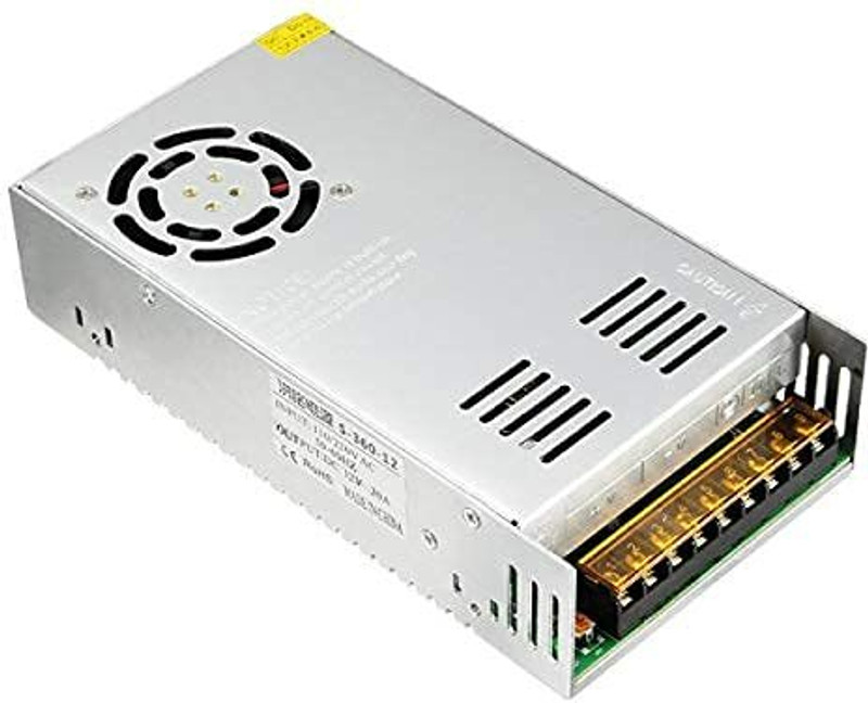 shree industries 24V - 20Amp - 480Watt 480 Watts Gaming PSU with 2 SATA Cables(Silver)