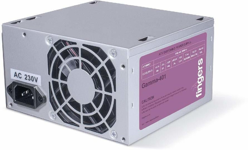 FINGERS Gamma-401 250 Watts Computer PSU with 3 SATA Cables(White)