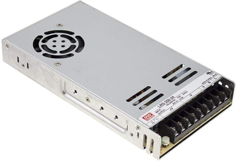 TECHNEXA Enclosed Type SMPS 348W 12V 29A LRS-350-12 Meanwell AC-DC Single output 348 Watts Computer PSU with 0 SATA Cables(Silver)