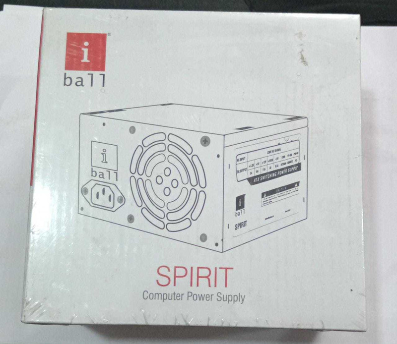 iBall SPIRIT 12V POWER SUPPLY 200 Watts Computer PSU with 2 SATA Cables(GREY +BLACK)