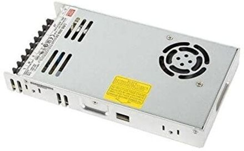 TECHNO 350w 24v Smps Power Supply (14.6a) for Industrial Use 300 Watts Computer PSU with 6 SATA Cables(Metallic Grey, Black)