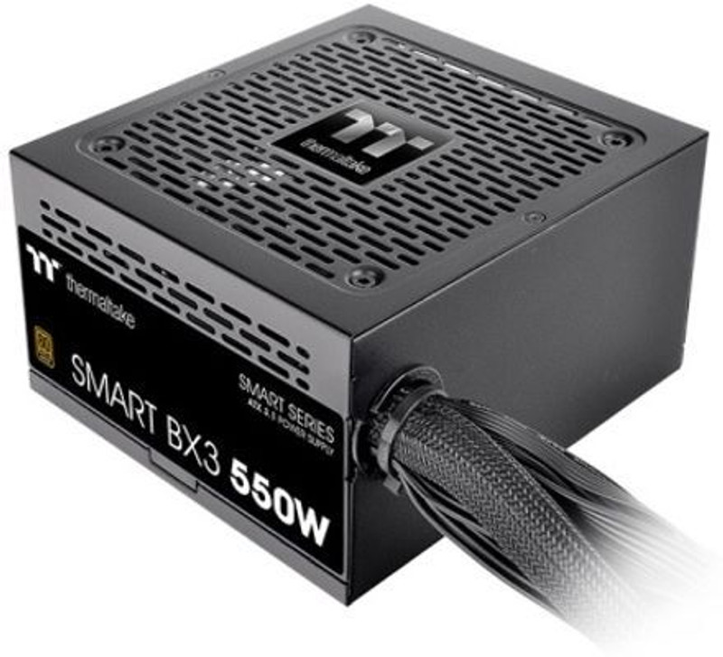 Thermaltake Smart BX3 Bronze 550 Watts Computer PSU with 4 SATA Cables(Black)