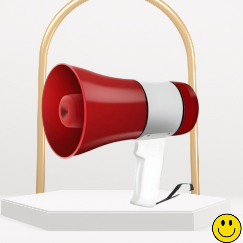 SACRO Megaphone Portable Megaphone Siren Loudspeaker Function &Long Battery BackupE120 Outdoor PA System(500 W)