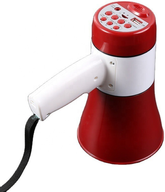 CRETO Rechargeable Bluetooth Handheld Megaphone (Loudspeaker) Perfect for announcements | Moisture-Proof and dust-Proof Indoor, Outdoor PA System(20 W)