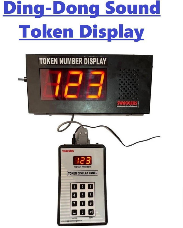KK MART token display system for BANKS, HOSPITALS, HOTELS Token Display System With Ding Dong Sound Indoor PA System(75 W)