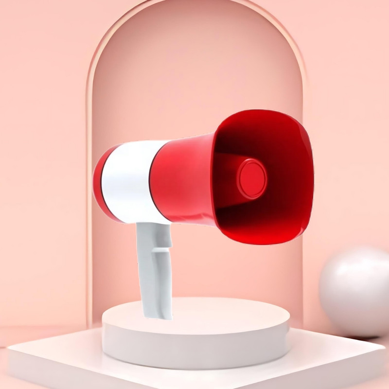 GUGGU Handheld Megaphone with Siren, Microphone & Rechargeable for Outdoor EventsB126 King Bhopu Speaker (Portable Horn)Recorder Player & Sirens With Dual BatteryT126 Outdoor PA System(500 W)