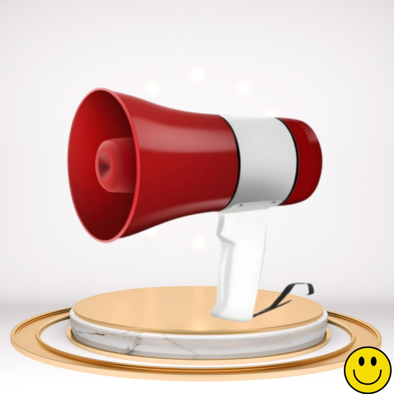 SACRO Handheld Megaphone with Siren, Microphone & Rechargeable for Outdoor EventsB338 Megaphone Portable Megaphone Siren Loudspeaker Function &Long Battery BackupW338 Outdoor PA System(500 W)