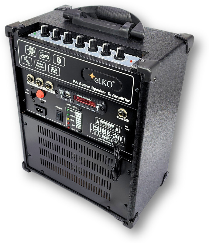 ELKO ™eLKO™Premium Portable P.A. Amplifier|1 Wireless 3 Wired Mic Sockets| Karaoke| Professional Series Amplifier with U.H.F Wireless Mic Indoor, Outdoor PA System(40 W)