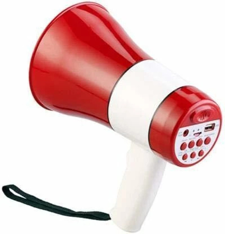 BeerTech Rechargeable Bluetooth Handheld Megaphone (Loudspeaker) Perfect for announcements | Moisture-Proof & Dust-Proof Indoor, Outdoor PA System(20 W)