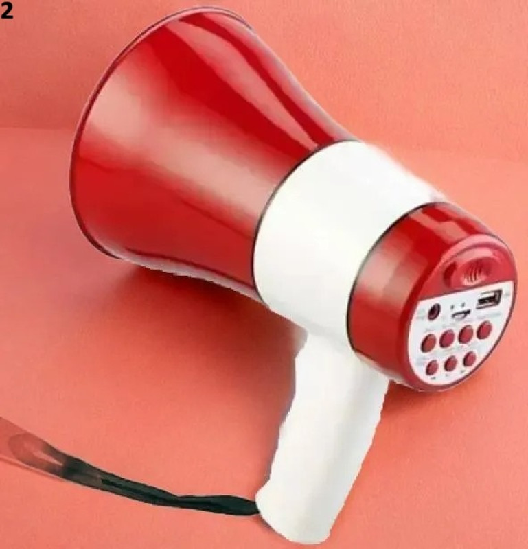Bydye A1298 Mic 11 Powerful and Lightweight Loud Megaphone Speaker with Built In Mic Indoor, Outdoor PA System(1000 W)