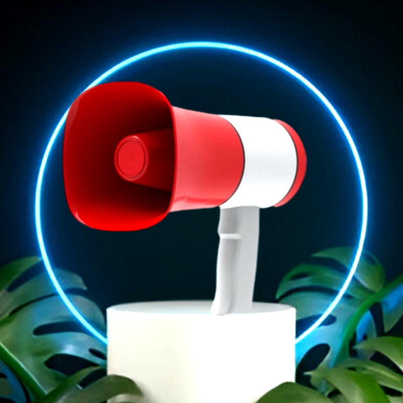 GUGGU M231 KING BHOPU MEGAPHONE-Loud & Clear,Stylish with USB,TF,Recordable,Chargeable Indoor, Outdoor PA System(500 W)