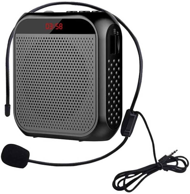 J3G Portable Voice Enhancer Voice Amplifier with Headset Mic Outdoor, Indoor PA System(8 W)