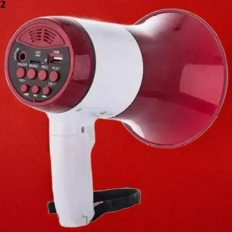 Bashaam A1141 Mic 11 (HANDHELD RECHARGEABLE MEGAPHONE) with Recording, Indoor, Outdoor PA System(1000 W)