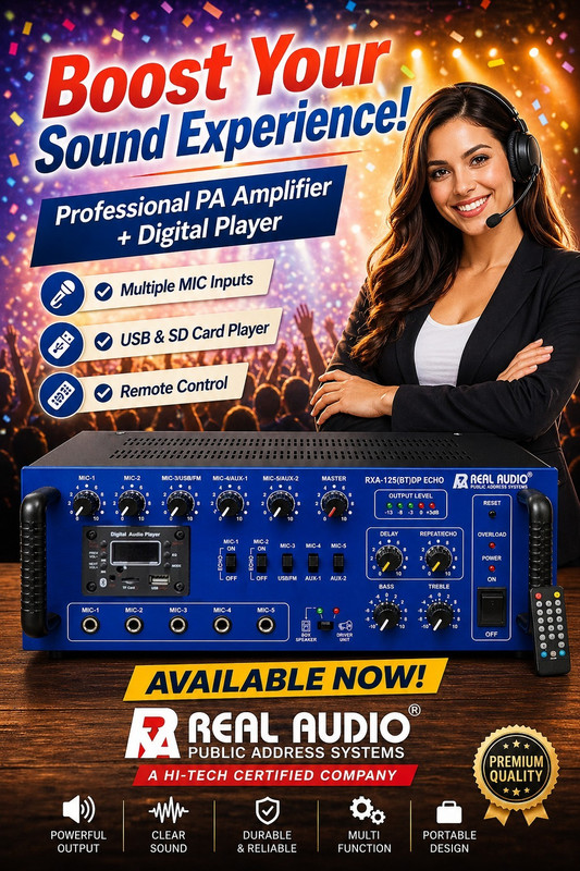 Realaudio RXA-125 DP ECHO Indoor PA System(150 W)