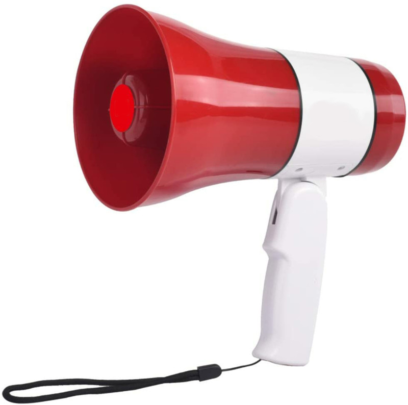 Eastar Professional Megaphone with Talk/Record/Play/Siren/Music/USB and TF Plugs Outdoor PA System(30 W)
