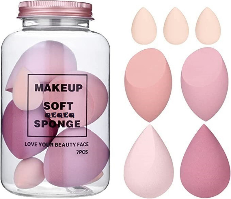 LOVHIDE PROFESSIONAL SET 7 PCs Multi-color Makeup Sponge Set, Beauty Blender