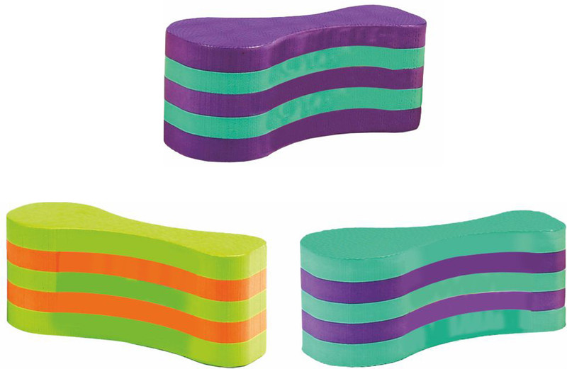 FITSPREE EVA Foam Swimming | Upper Body & Stroke Training Aid for Swimmers Pull Buoy(Multicolor, Pack of 3)