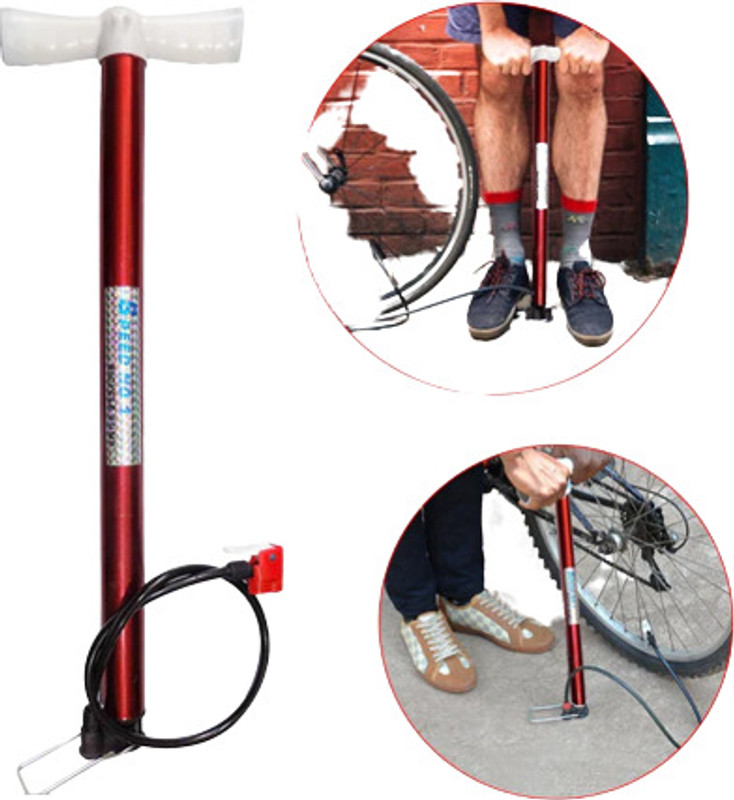 SIGNQ Manual Air Pump Bike Pump Air Bicycle Tire Ball Inflater Pack of 1 Bicycle Pump(Multicolor)