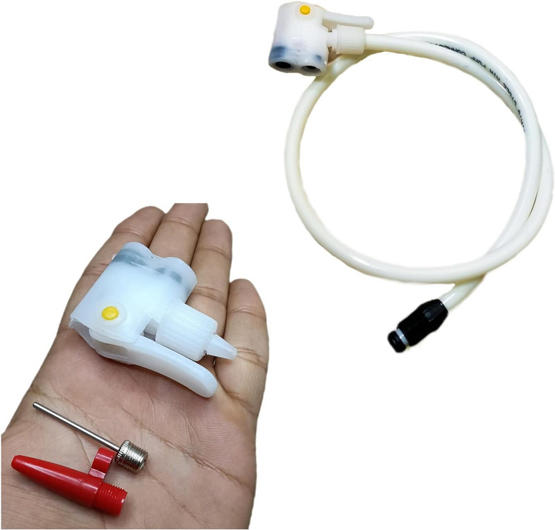 CYIDER Multifunctional Pump Pipe with Nozzle,Inflators Needles,Strong Rubber Material Ball, Balloon, Basketball Pump, Bicycle, Car, Float, Handball Pump, Inflatable Furniture Pump(White)