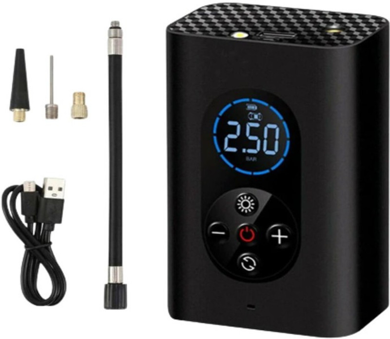 Elevea Portable Air Compressor For Cars Bicycle Pump Compatible Multipurpose Controller