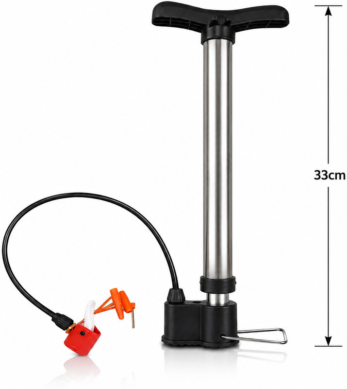 Shopeleven Bicycle Air Pump with Needle & Dual Valve | Portable Pump Inflating Bicycle Ball, Balloon, Basketball Pump, Bicycle, Float, Football Pump, Handball Pump, Volleyball Pump Pump(Black)