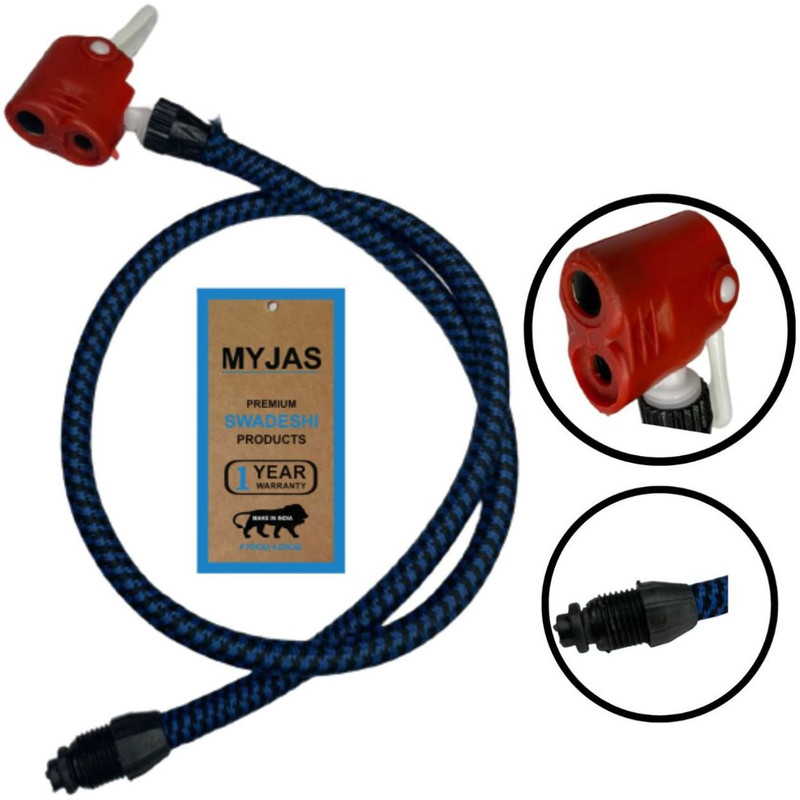 myjas pump connection Clip pipe Bicycle, Basketball, bike, Car, Football Pump Bicycle Pump(Blue)