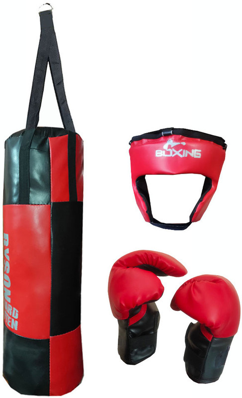 Rockstyle Kids Boxing Set for 3-8 yrs include Punching Bag with Gloves & Headguard Indoor Hanging Bag(Small, 50 cm)