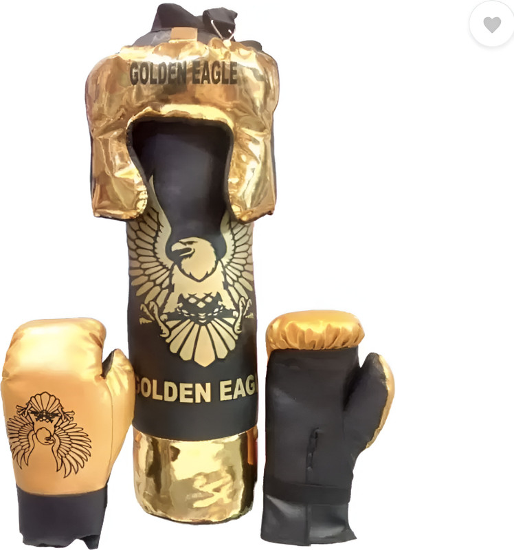 Harsimran Premium Golden Eagle Boxing Kit for the Ages 3-7 Years: Unleash your Skills Hanging Bag(MEDIUM, 20 cm)