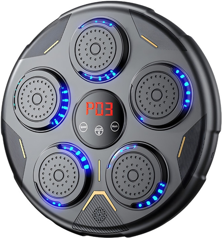 DRUMSTONE Bluetooth Music Boxing Machine with Wall-Mounted Punching Pad - 15 Year Warranty Uppercut Bag(Medium, 17 inch)