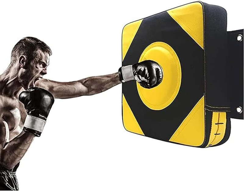 IBSLDH Wall Punching Bag, Boxing Fighter Fitness Bag Wll Mount Punching Box Double Ended Bag(MIDIUM, 40 cm)