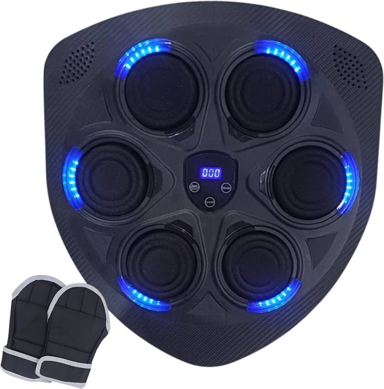 DRUMSTONE Smart Boxing Training Machine with Music Display & Gloves Hanging Bag(free, 10 inch)