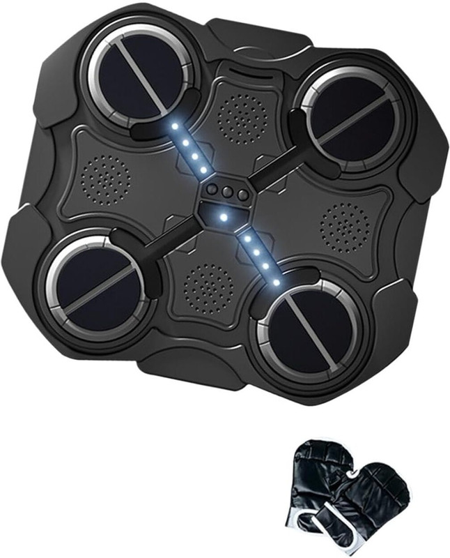 PRINERI Wall Mounted Boxing Reflex Trainer with LED Targets Hanging Bag(Standard, 16 inch)