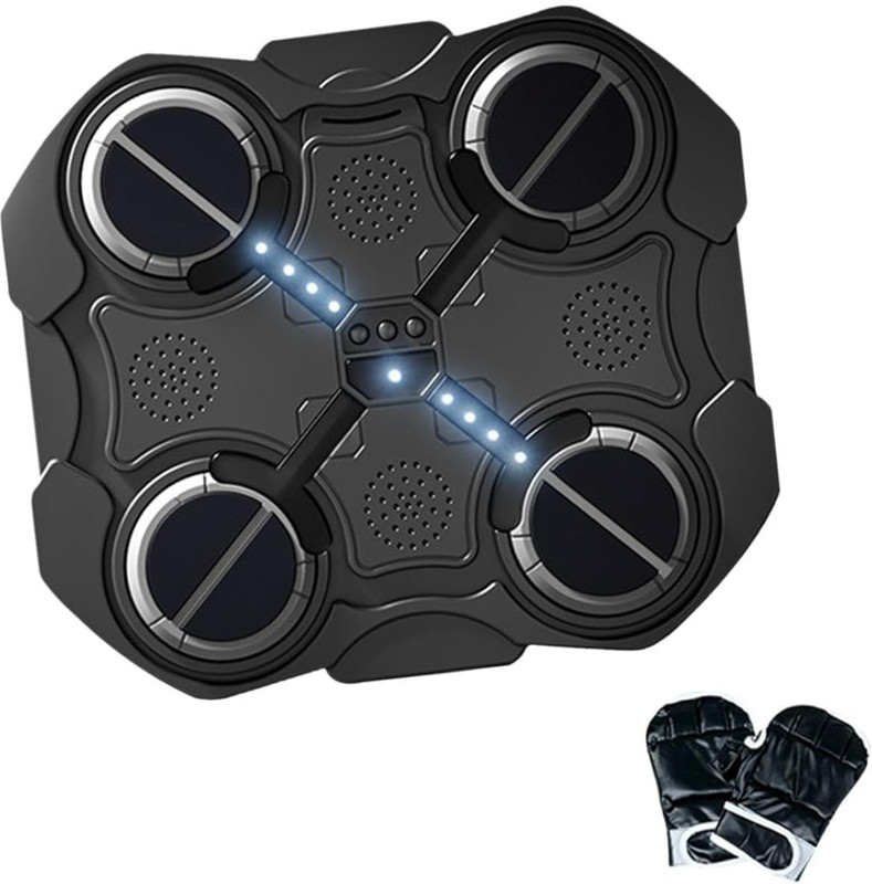 DRUMSTONE Music Boxing Machine Electronic Training Pad |Interactive Boxing Trainer Standing Bag(15, 15 inch)