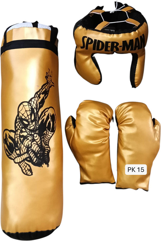pk 15 Hanging Boxing Punching Bag With Helmet And Boxing Gloves Hanging Bag(30 inch, 30 inch)