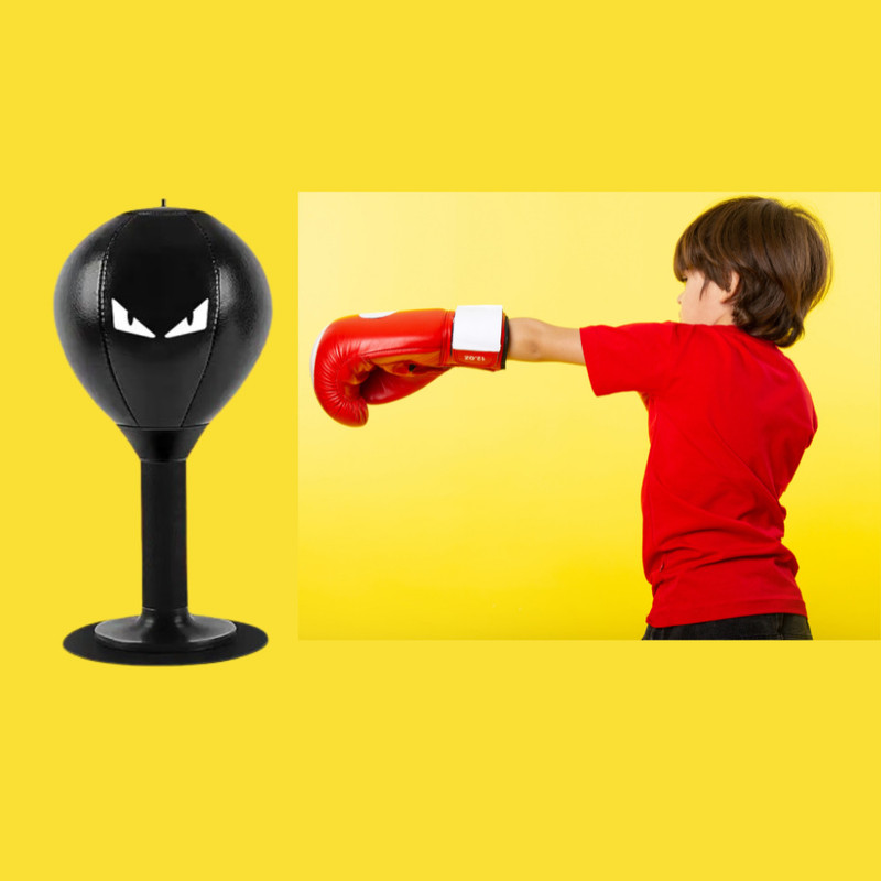 STRESSPUNCH Boxing Punching Bag, Boxing bag, Punching Bag, Stress Relief for Home Office GYM Body Bag(Medium, 38 cm)
