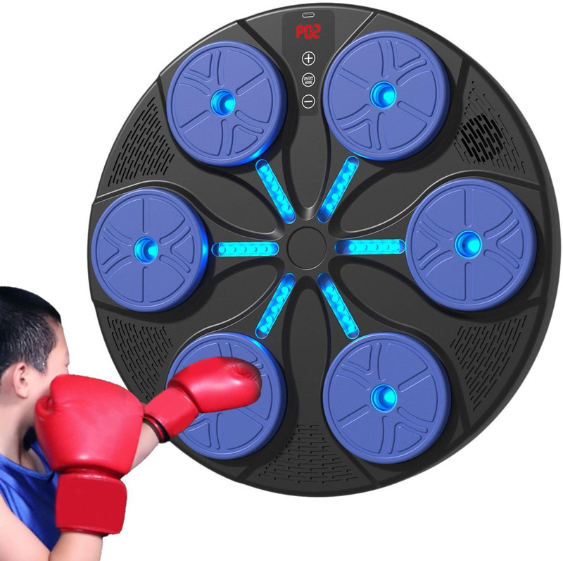 DRUMSTONE Smart Pink Music Boxing Machine – Wall Mounted Bluetooth Boxing Trainer Hanging Bag(15, 20 inch)