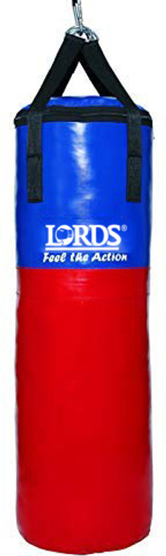LORDS SRF double coated Boxing punching bag blue/red color size 36 inch (Unfilled) Hanging Bag(MEDIUM, 36 inch)