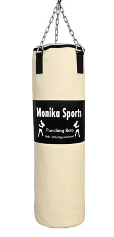 Monika Sports 4 Feet Heavy Unfilled Punching Bag with hanging chain free Hanging Bag(4 Feet, 48 inch)