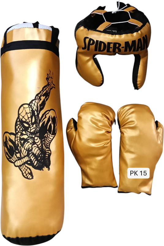 Garg Enterprises SPIDER PUNCHING BAG GOLD Hanging Bag(STANDARD, 10 inch)
