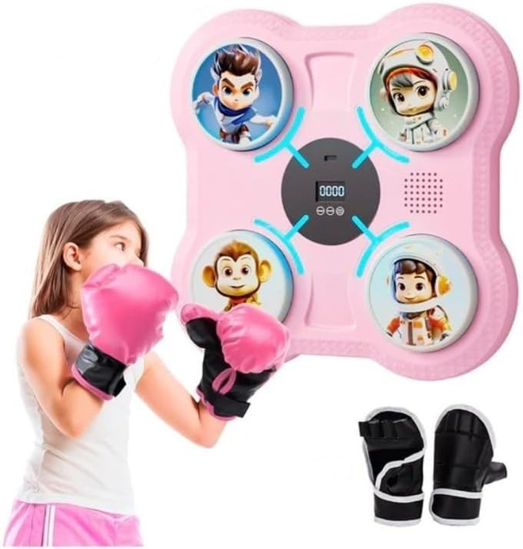 DRUMSTONE Smart Blue Sticker Music Boxing Machine, Bluetooth & LED Rhythm Lights Hanging Bag(15, 20 inch)