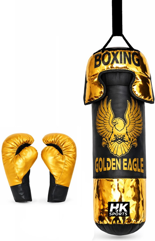 Koel Boxing Punching Bag Kit for Kid with Gloves & Headgear || Boxing Kit || Hanging Bag(Standard, 50 cm)