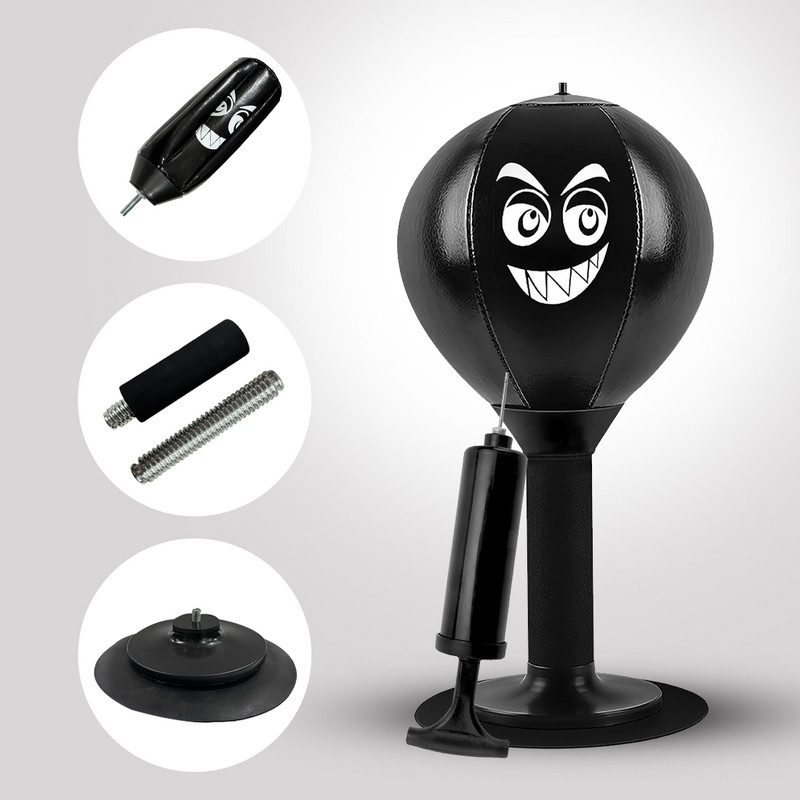 YELURI PRODUCTS Punching Ball for Stress Relief Heavy Duty Reflex Punch Toy for Office & Home Standing Bag(Large, 24 cm)