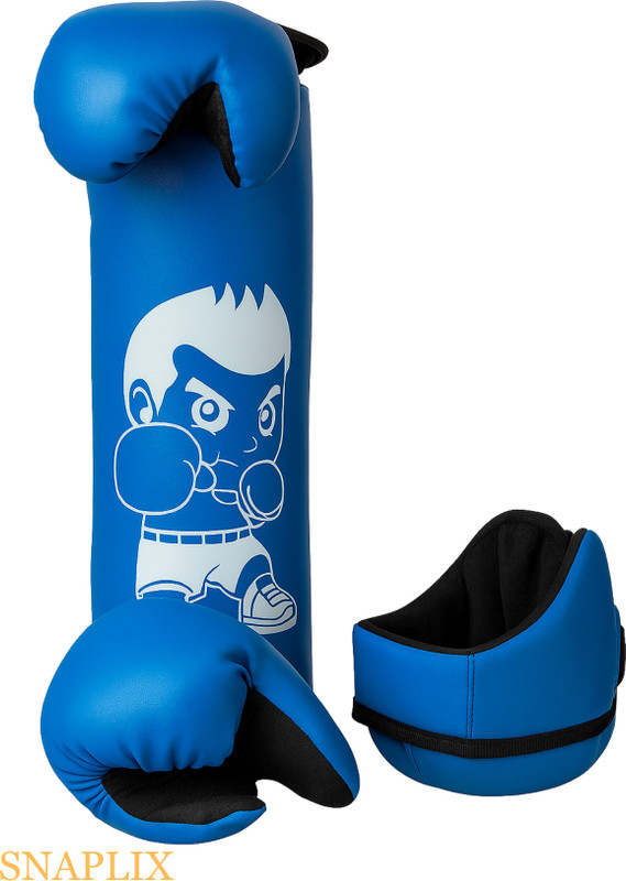 Snaplix Junior Fighter Punching Kit for Active Kids Who Love to Train Hard Hanging Bag(Junior Boxing Kit, 22 inch)