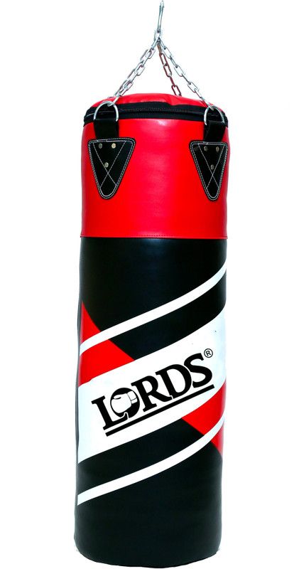 LORDS Punching Bag Synthetic leather red/black (Unfilled) Hanging Bag(20 KG, 42 inch)