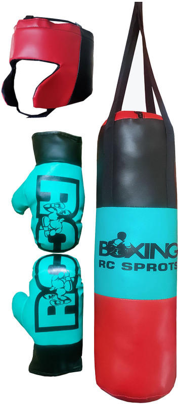 Byson Boxing set for Kids 3-9 yrs. Sea Green & Black for training Hanging Bag(Small, 50 cm)