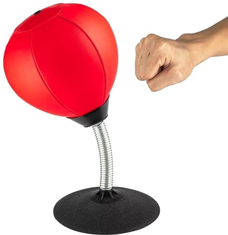 Ritesh Stress Buster Desktop Punching Bag - Suctions to Your Desk Standing Bag(FREE, 0 inch)