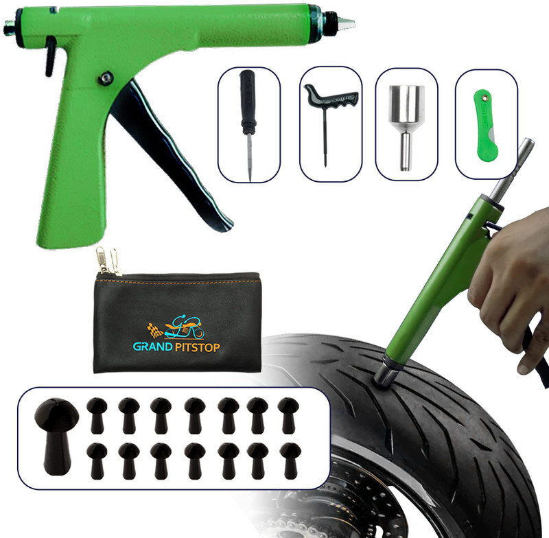 GrandPitstop Replacement Mushroom Plugs for tubeless Tire Puncture kit - Cars, Motorcycles Tubeless Tyre Puncture Repair Kit